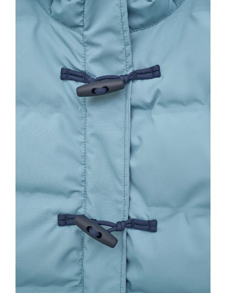 Parka acolchada impermeable con capucha Batela C3096 para mujer - color celeste