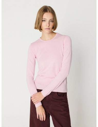 Jersey punto fino mujer canalé ancho – Escorpion - rosa