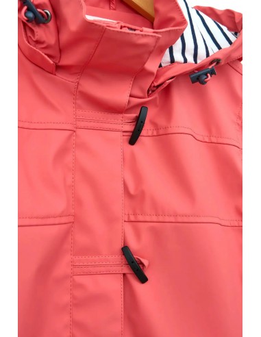 Chubasquero impermeable mujer con forro interior de algodón – Batela - color salmón