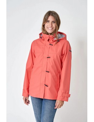 Chubasquero impermeable mujer con forro interior de algodón – Batela - color camel 2