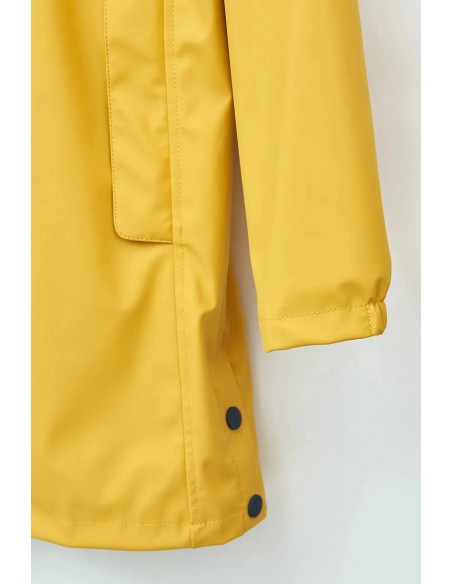 Chubasquero impermeable largo con forro de algodón – Batela - color amarillo