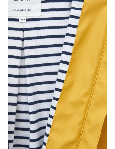 Chubasquero impermeable largo con forro de algodón – Batela - color amarillo