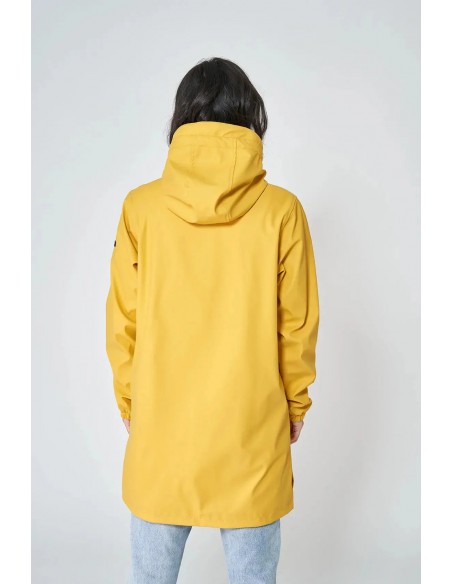 Chubasquero impermeable largo con forro de algodón – Batela - color amarillo
