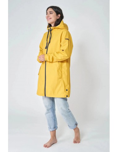 Chubasquero impermeable largo con forro de algodón – Batela - color amarillo