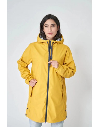 Chubasquero impermeable largo con forro de algodón – Batela - color amarillo