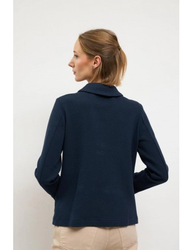 Chaqueta Cuarzo Azul Marino de Algodón – Tinta y Bariloche