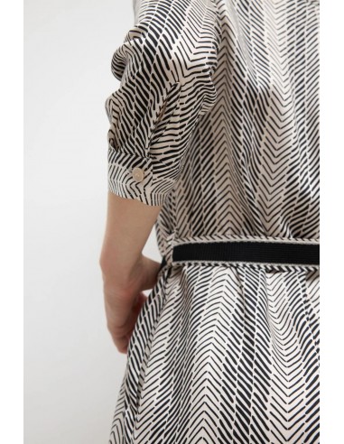 Vestido Joyona Estampado Negro – Tinta y Bariloche