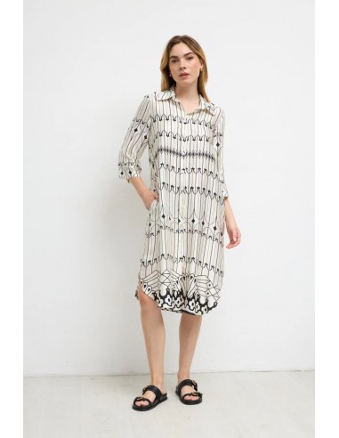 Vestido Gabias Estampado Negro – Tinta y Bariloche