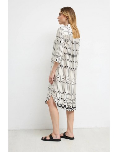 Vestido Gabias Estampado Negro – Tinta y Bariloche