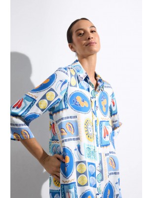 Vestido Yasmin Estampado Azul – Tinta y Bariloche 2