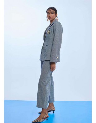 Americana Entallada de Rayas con Escudo – Lola Casademunt 2