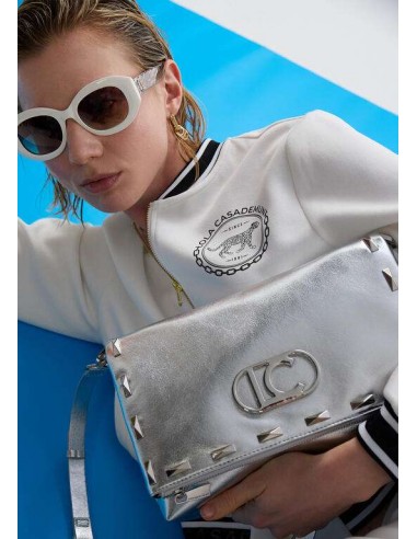 Bomber Scuba Blanca con Logo – Lola Casademunt