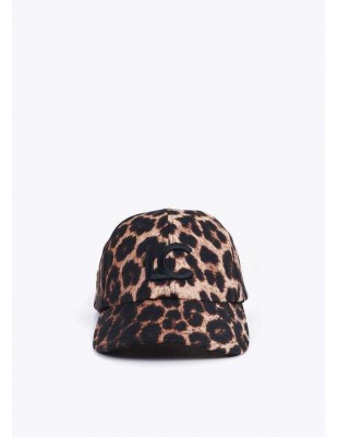 Gorra Leopardo con Logo – Lola Casademunt - Vista frontal