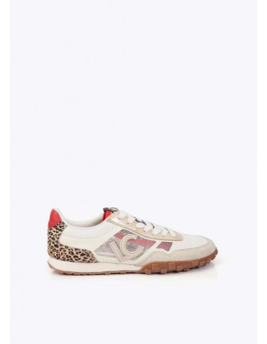 Zapatillas Deportivas de Rejilla con Detalle Leopardo – Lola Casademunt - vista lateral