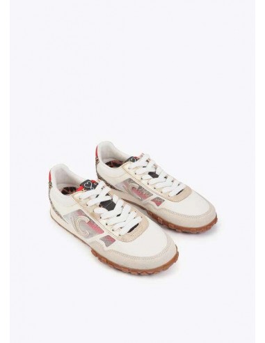 Zapatillas Deportivas de Rejilla con Detalle Leopardo – Lola Casademunt