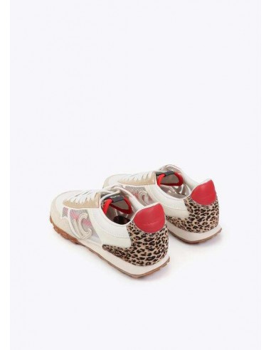 Zapatillas Deportivas de Rejilla con Detalle Leopardo – Lola Casademunt - vista posterior