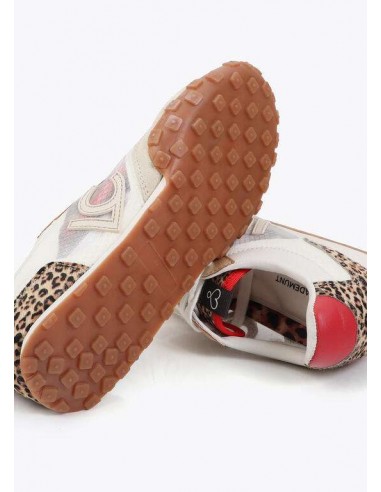 Zapatillas Deportivas de Rejilla con Detalle Leopardo – Lola Casademunt - vista de suela e interior