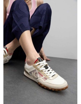 Zapatillas Deportivas de Rejilla con Detalle Leopardo – Lola Casademunt