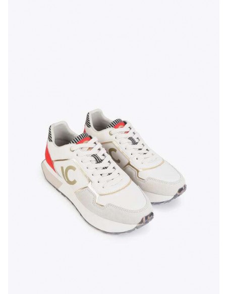 Zapatillas con Plataforma Tricolor y Logo LC – Lola Casademunt