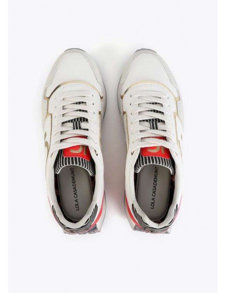 Zapatillas con Plataforma Tricolor y Logo LC – Lola Casademunt - vista posterior