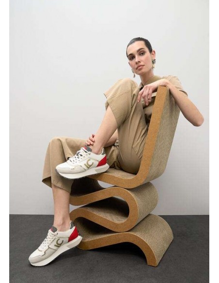 Zapatillas con Plataforma Tricolor y Logo LC – Lola Casademunt