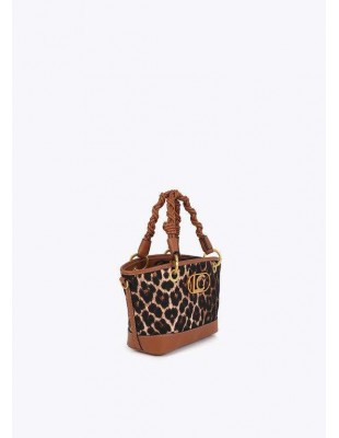 Mini Capazo Leopardo con Asas Trenzadas – Lola Casademunt 2