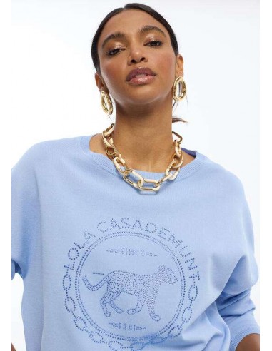 Jersey de Punto con Logo Strass – Lola Casademunt