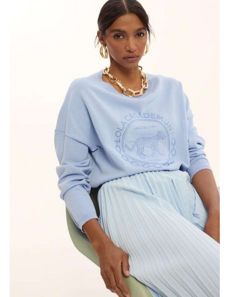 Jersey de Punto con Logo Strass – Lola Casademunt