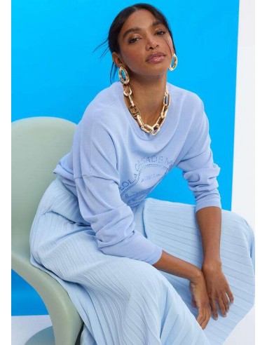 Jersey de Punto con Logo Strass – Lola Casademunt