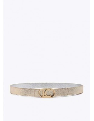 Cinturón Reversible Metalizado con Hebilla Logo LC – Lola... 2