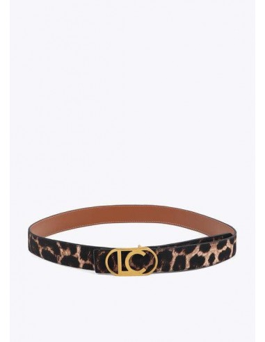 Cinturón Reversible Animal Print con Hebilla Logo LC – Lola Casademunt