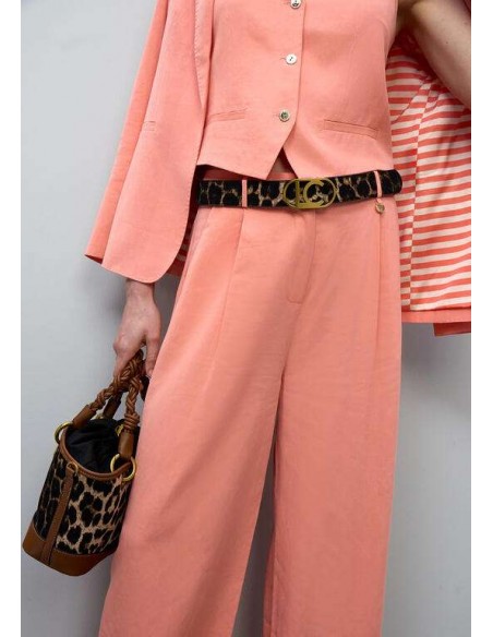 Cinturón Reversible Animal Print con Hebilla Logo LC – Lola Casademunt