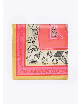 Pañuelo Satinado con Logo LC – Lola Casademunt