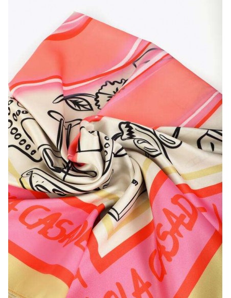 Pañuelo Satinado con Logo LC – Lola Casademunt