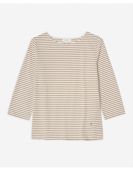 Camiseta Algodón Orgánico Cuello Pico – Yerse - color verde - vista en plano