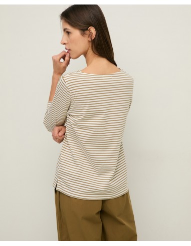 Camiseta Algodón Orgánico Cuello Pico – Yerse - color verde - vista posterior