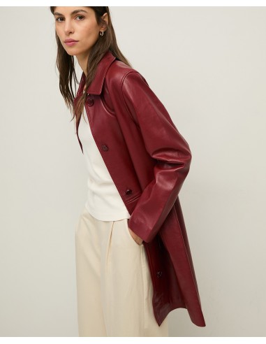 Chaqueta Larga de Piel Napa – Yerse