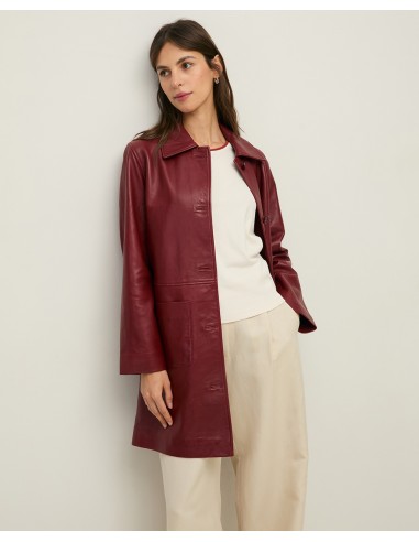 Chaqueta Larga de Piel Napa – Yerse