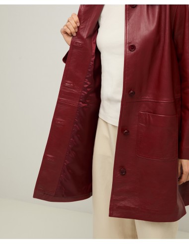 Chaqueta Larga de Piel Napa – Yerse